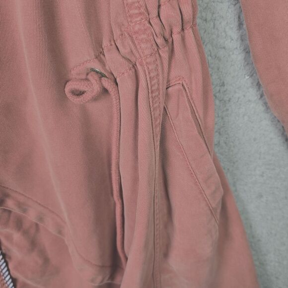 Max Jeans Jacket Women S Faded Burnt Sienna Tencel Open Front Cinched Waist Long - Picture 12 of 12